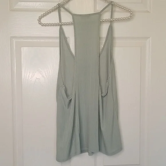 Free People Intimately Mint Green Slinky Slink Tank Top - Picture 6 of 12